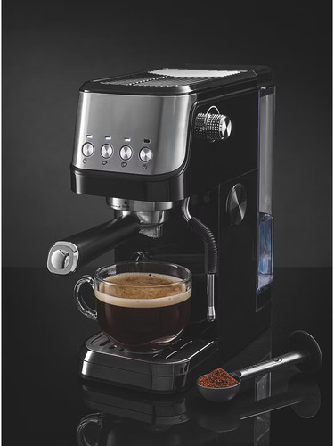 Black espresso coffee machine - coffee,